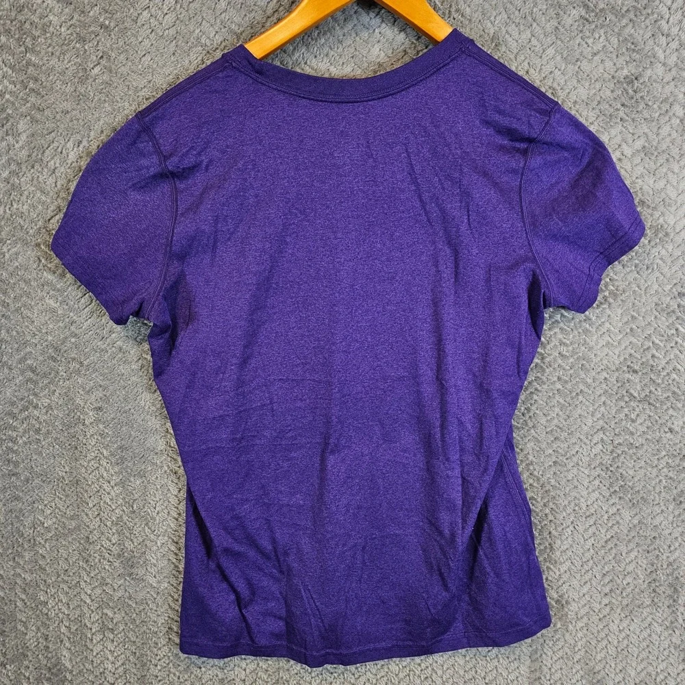 Nike NASA Dri-FIT‎ Purple Heather Graphic T-Shirt Womens Large Space Logo Tee